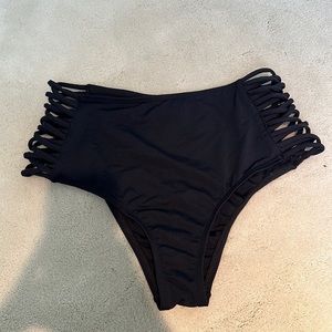 L*Space High Waisted Black Bikini Bottom